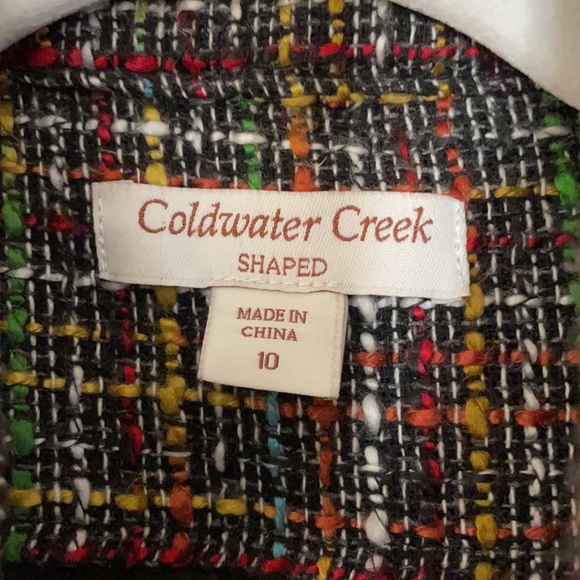 Coldwater Creek shaped ladies multi color dress jacket - Picture 4 of 11